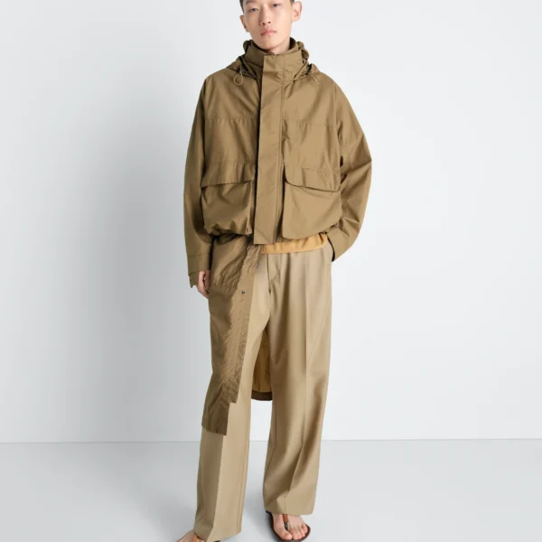 Lemaire Short Rain Parka in Ventile® Cotton - Coats - Parisian Minimalist Luxury at Coveti
