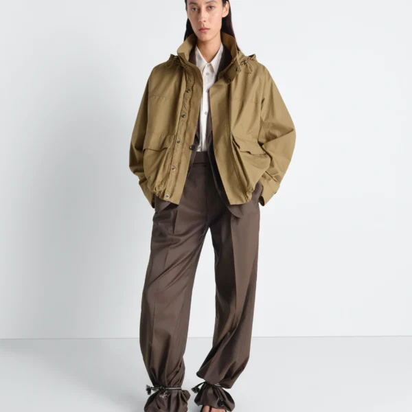 Lemaire Short Rain Parka in Ventile® Cotton - Coats - Parisian Minimalist Luxury at Coveti