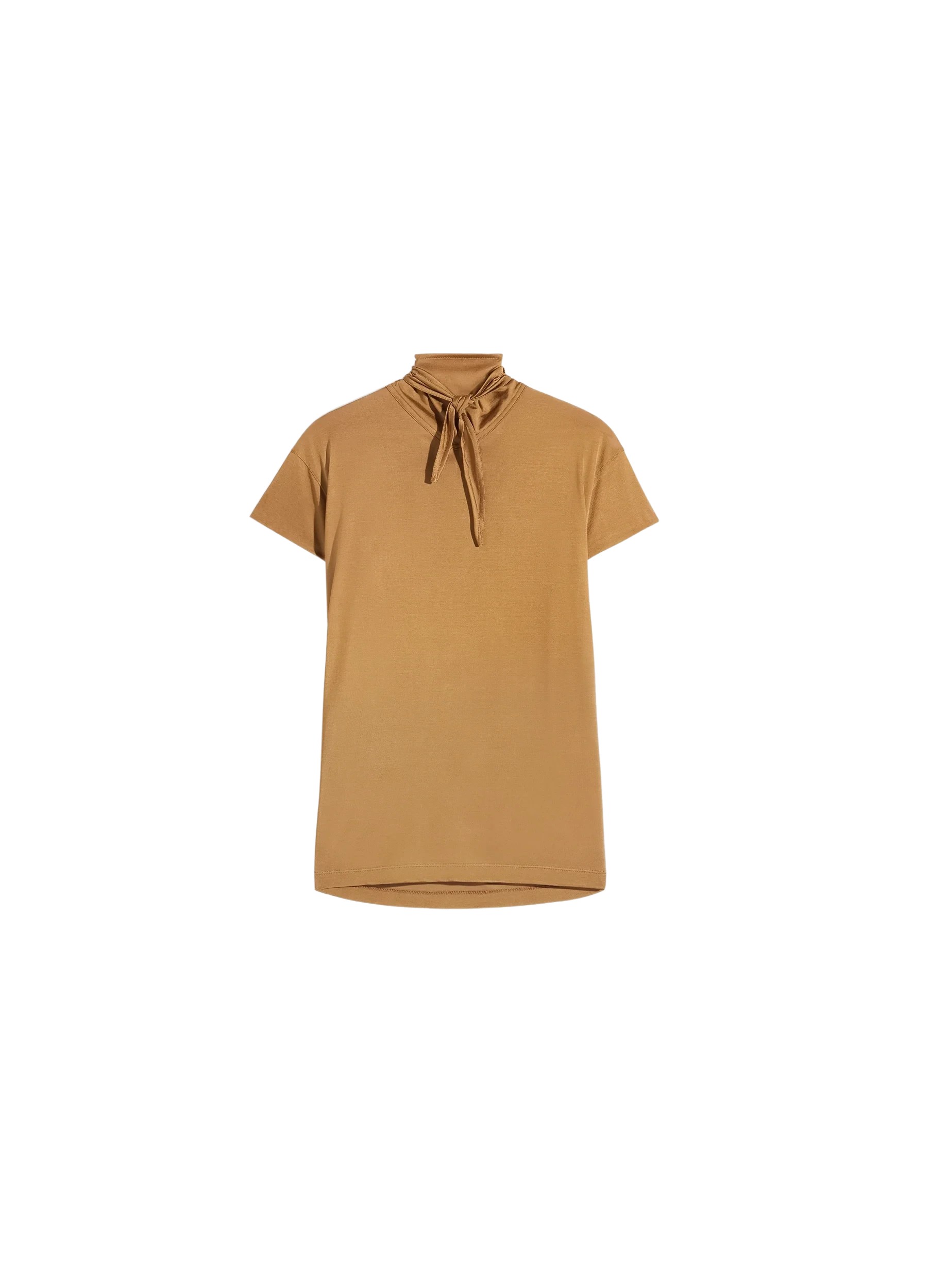 Lemaire Short Sleeve Foulard Top in Viscose Cotton Jersey