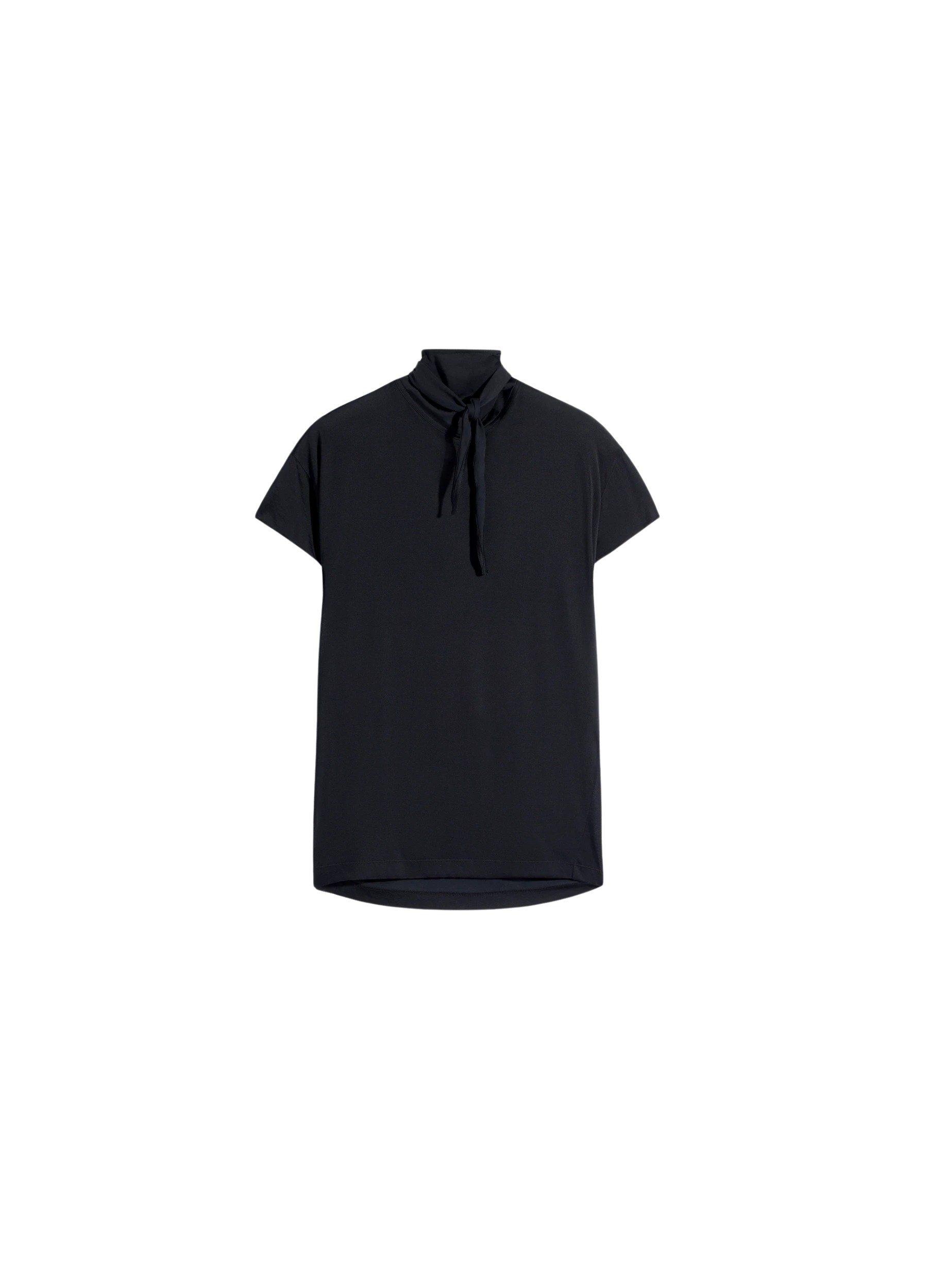 Lemaire Short Sleeve Foulard Top in Viscose Cotton Jersey