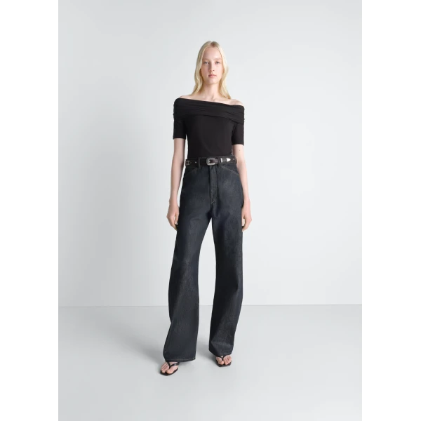 Lemaire Short Sleeve Twisted Top in Jersey, view 3
