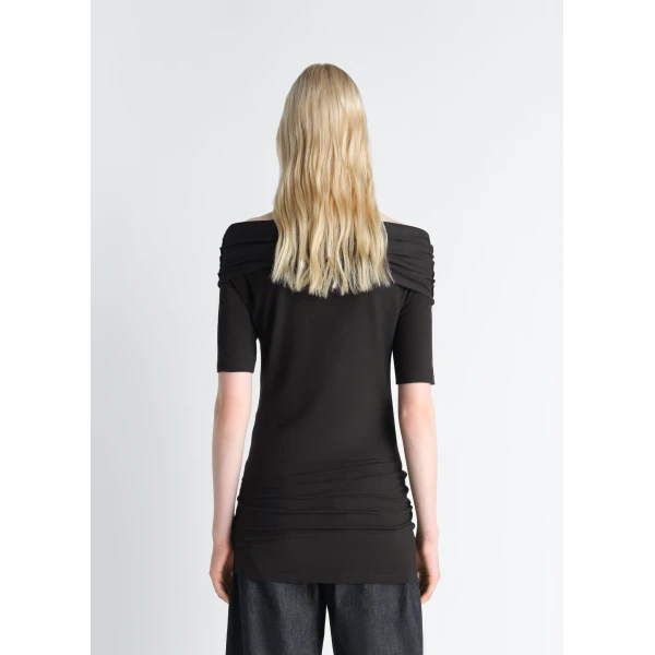 Lemaire Short Sleeve Twisted Top in Jersey, view 4
