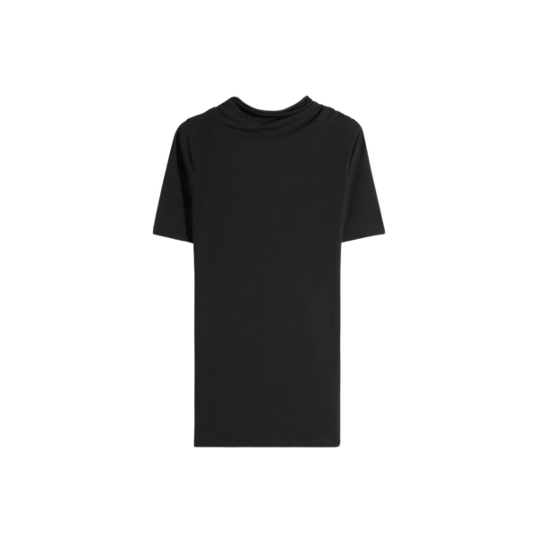 Lemaire Short Sleeve Twisted Top in Jersey - Tops - Parisian Minimalist Luxury at Coveti