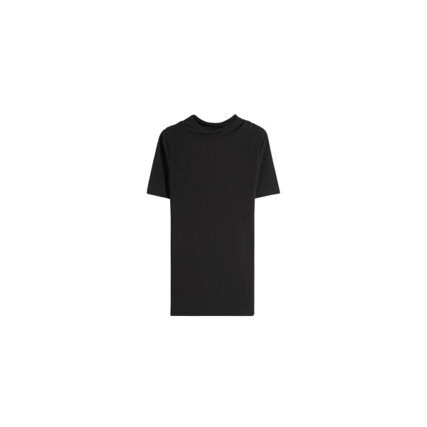 Lemaire Short Sleeve Twisted Top in Jersey - Tops - Parisian Minimalist Luxury at Coveti