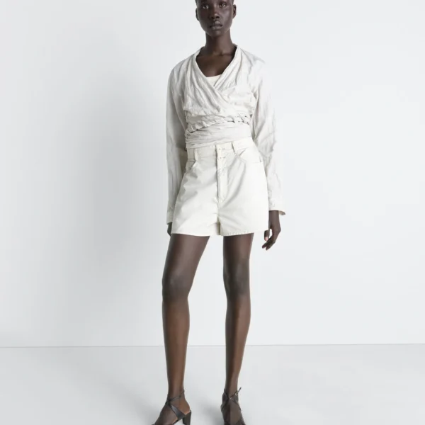 Lemaire Shorts in Cotton Twill - Shorts - Parisian Minimalist Luxury at Coveti