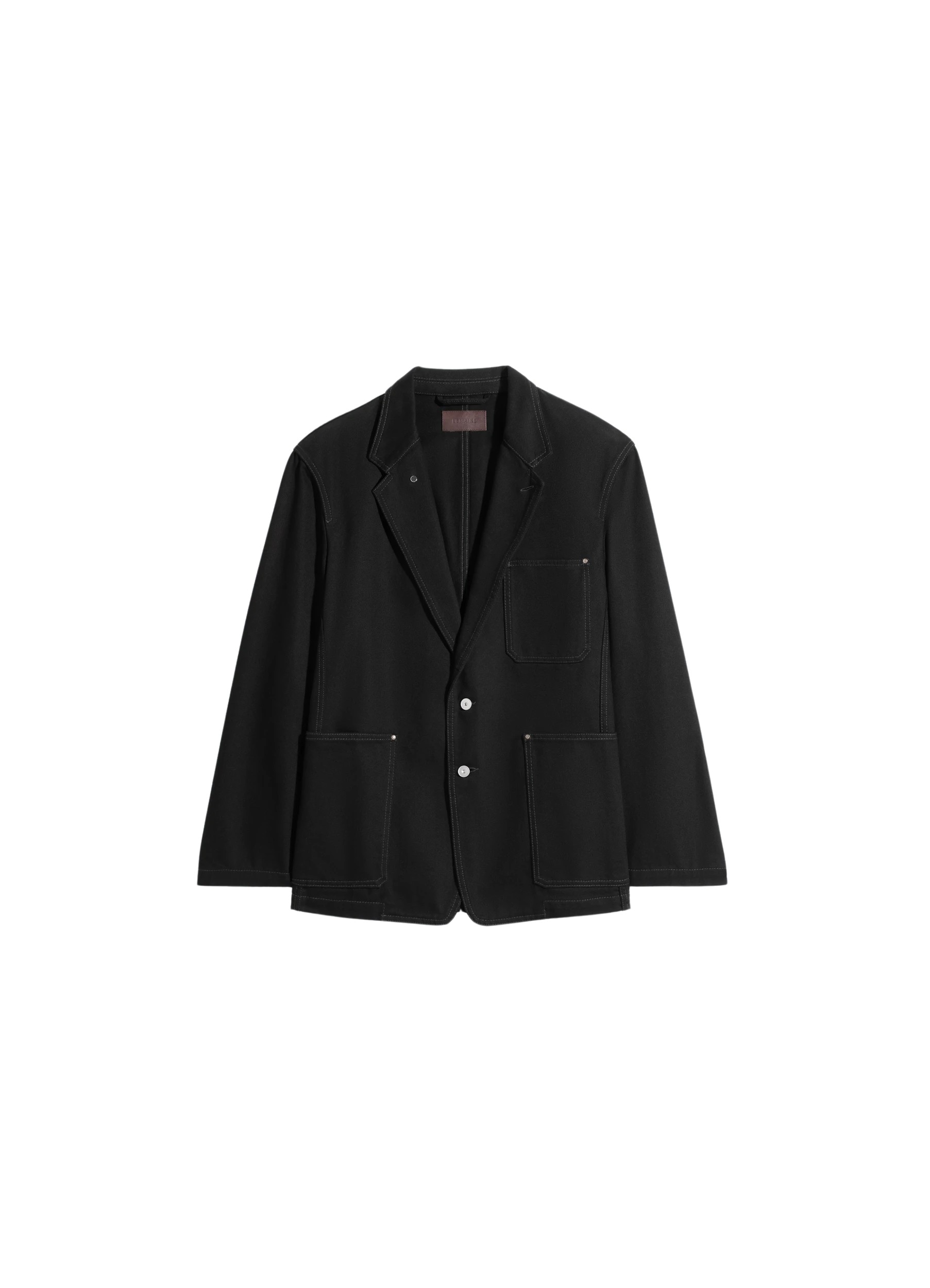 Lemaire Single Breasted Tailored Jacket in Denim