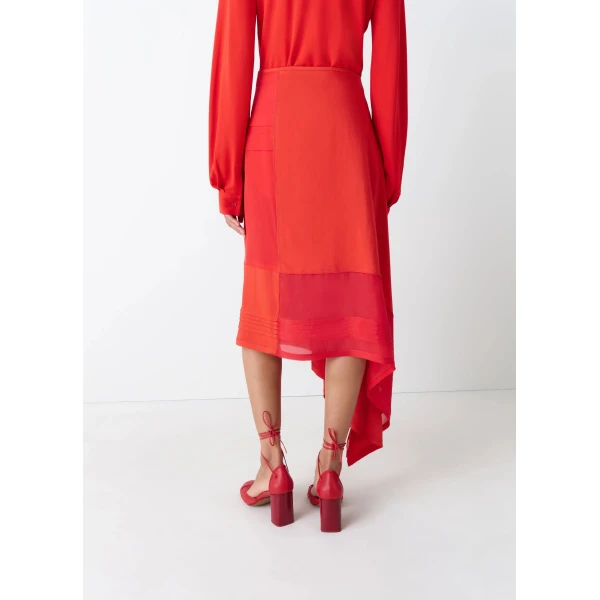 Lemaire Skirt with Pleats in Silk, view 4