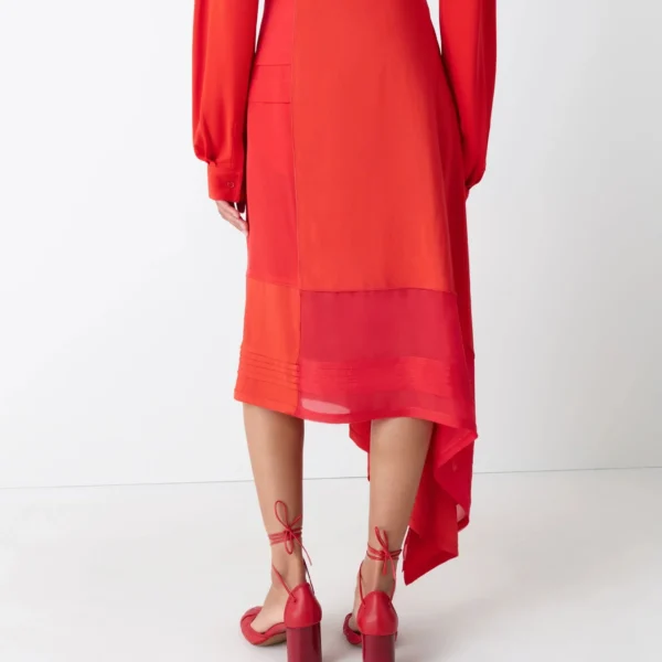 Lemaire Skirt with Pleats in Silk - Skirts - Parisian Minimalist Luxury at Coveti