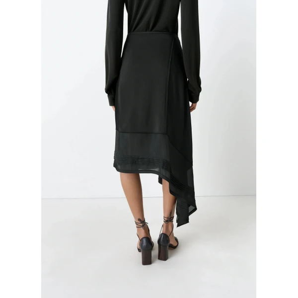 Lemaire Skirt with Pleats in Silk, view 5