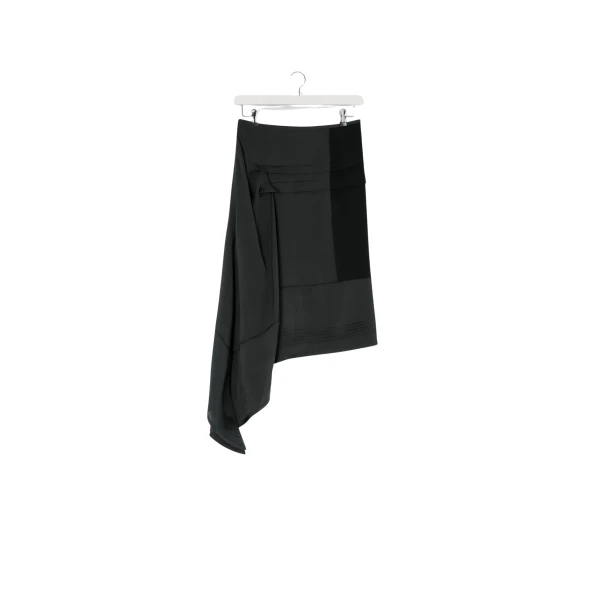 Lemaire Skirt with Pleats in Silk - Skirts - Parisian Minimalist Luxury at Coveti
