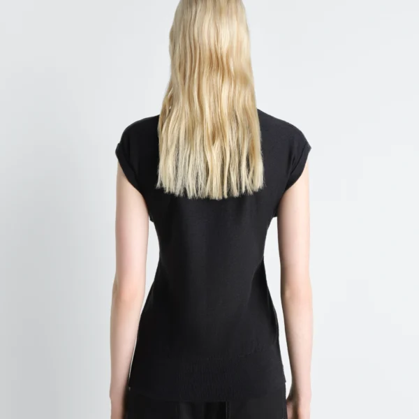 Lemaire Sleeveless Buttoned Top in Merino Blend - Tops - Parisian Minimalist Luxury at Coveti