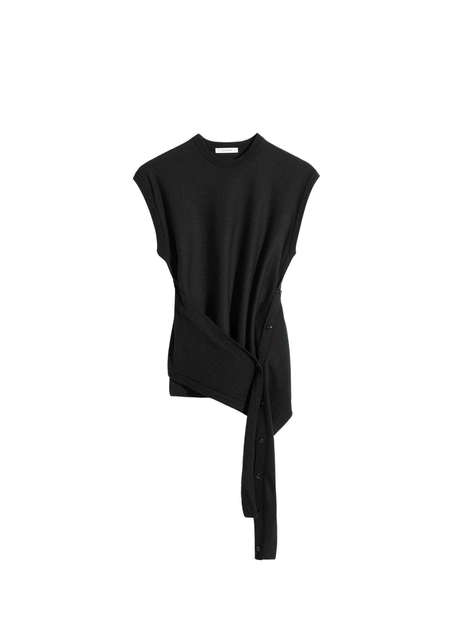 Lemaire Sleeveless Buttoned Top in Merino Blend