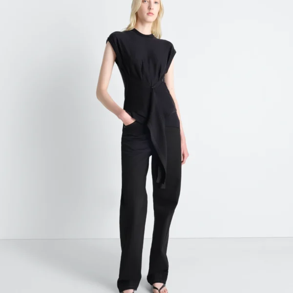 Lemaire Sleeveless Buttoned Top in Merino Blend - Tops - Parisian Minimalist Luxury at Coveti