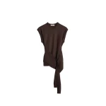 Lemaire Sleeveless Buttoned Top in Merino Blend - Tops - Parisian Minimalist Luxury at Coveti