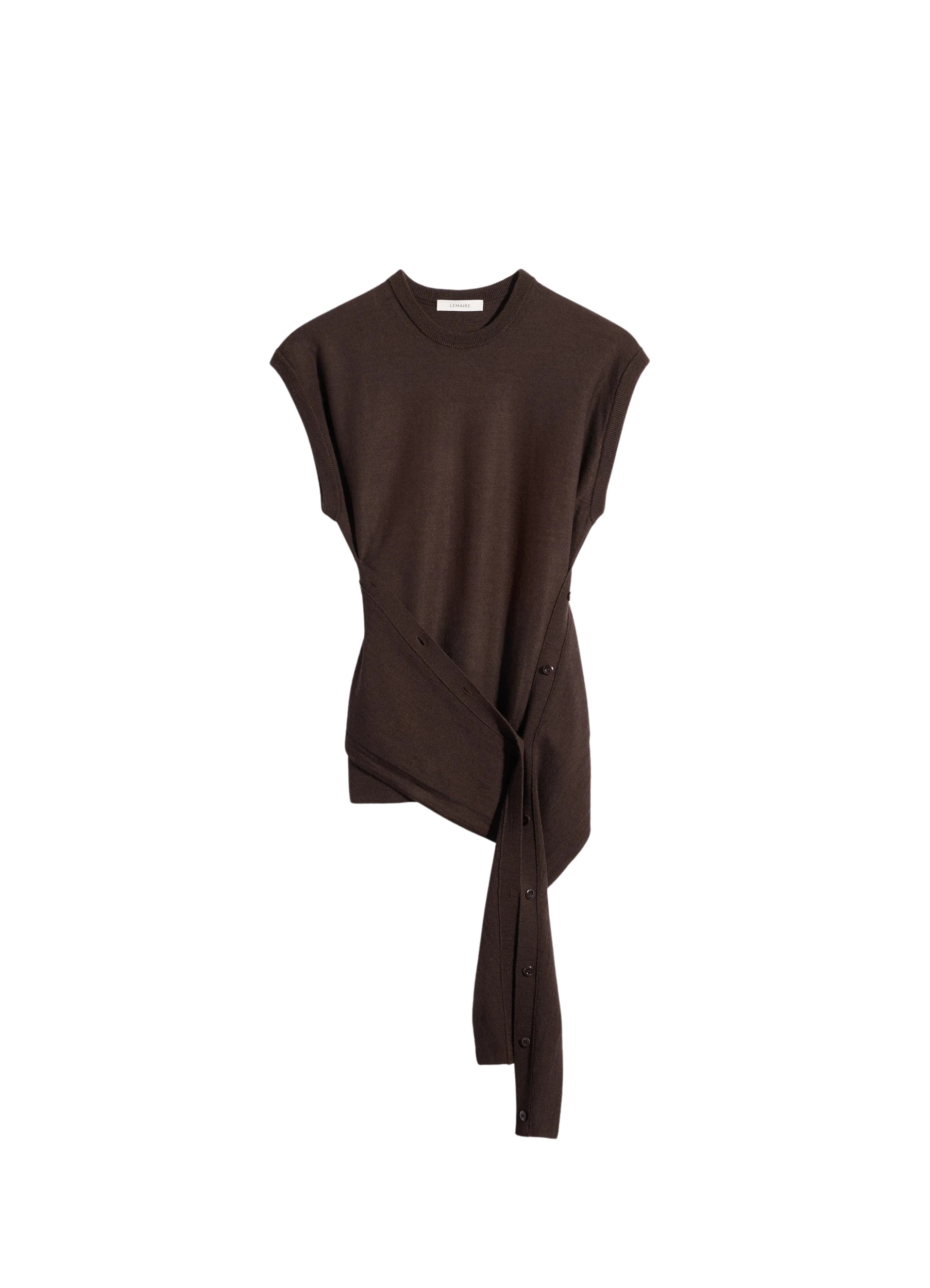 Lemaire Sleeveless Buttoned Top in Merino Blend