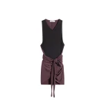 Lemaire Sleeveless Wrap Top in Viscose Crepe Jersey - Tops - Parisian Minimalist Luxury at Coveti
