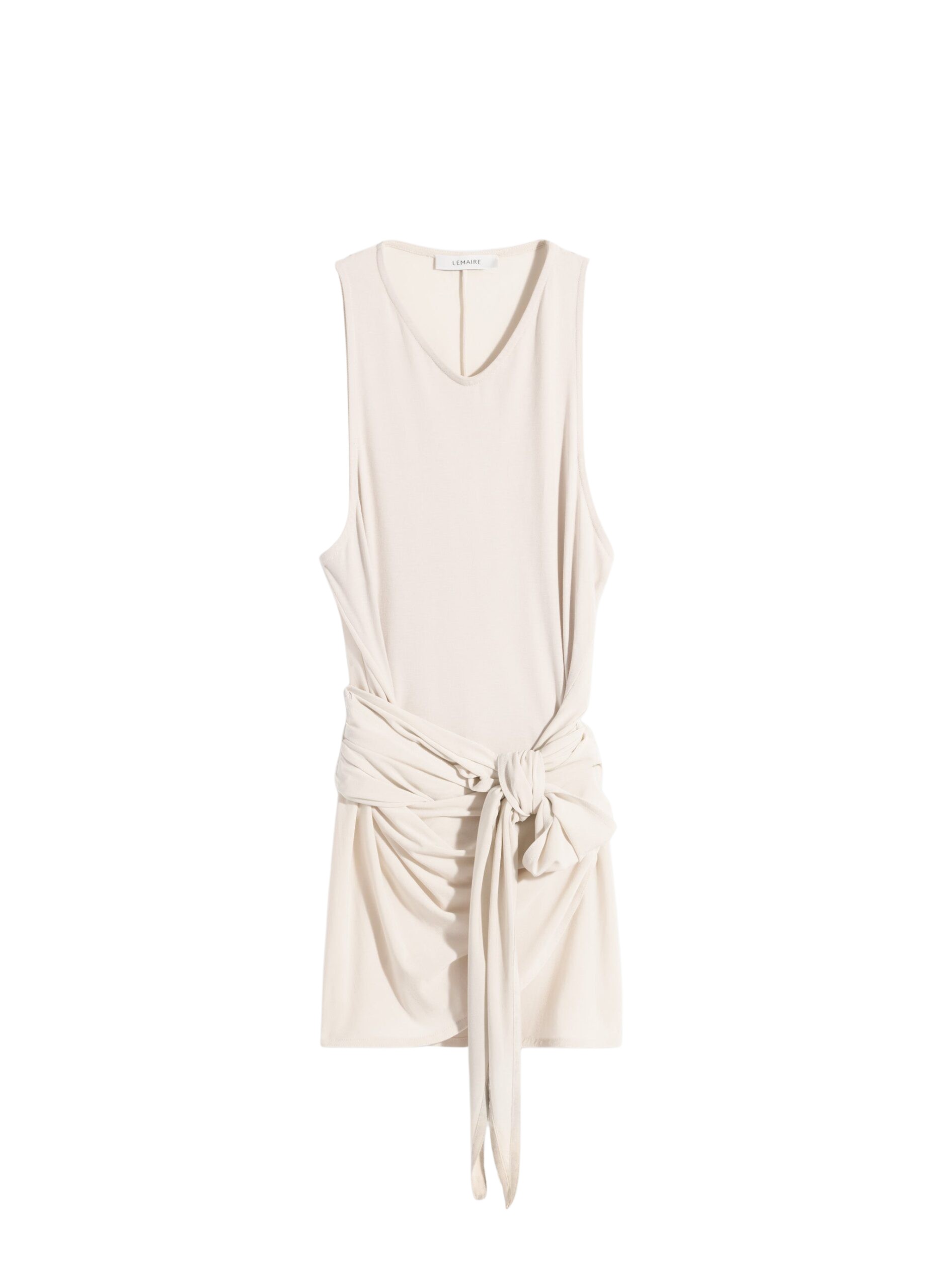Lemaire Sleeveless Wrap Top in Viscose Crepe Jersey