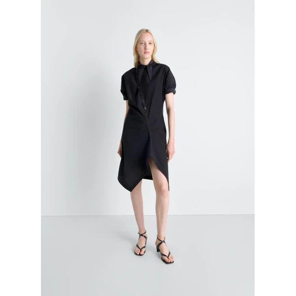 Lemaire Soft Collar Dress in Crepe Cotton, view 3