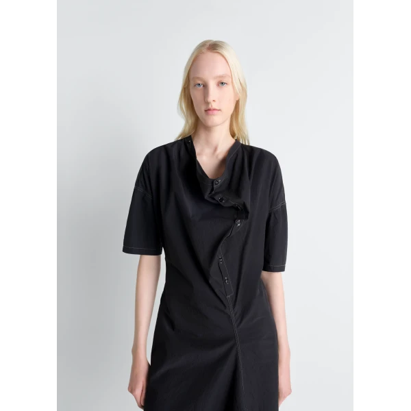 Lemaire Soft Collar Dress in Crepe Cotton, view 4