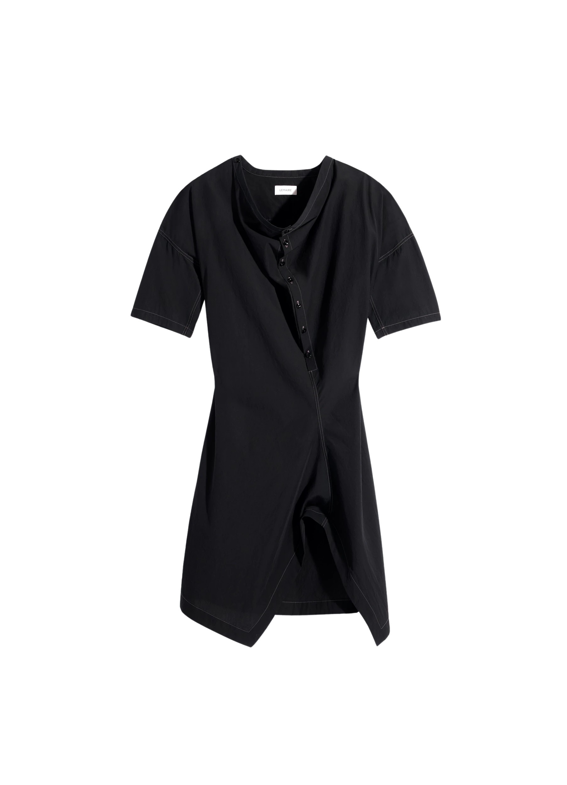 Lemaire Soft Collar Dress in Crepe Cotton