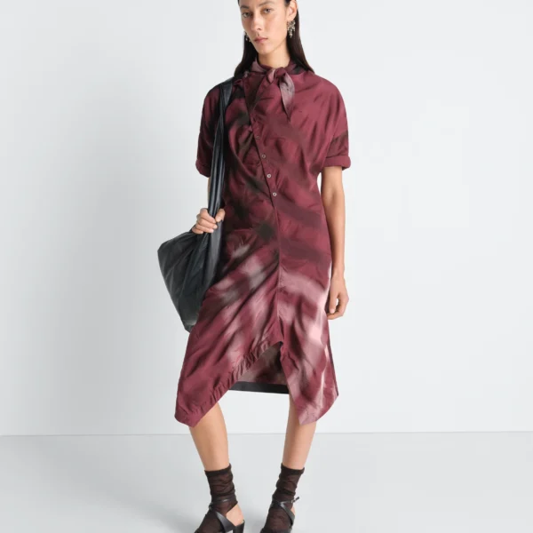 Lemaire Soft Collar Dress in Viscose Cotton - Dresses - Parisian Minimalist Luxury at Coveti