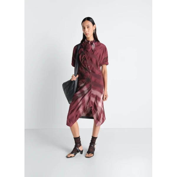 Lemaire Soft Collar Dress in Viscose Cotton, view 3
