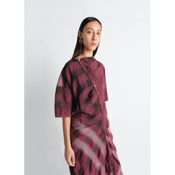 Lemaire Soft Collar Dress in Viscose Cotton, view 4