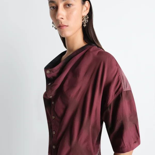 Lemaire Soft Collar Dress in Viscose Cotton - Dresses - Parisian Minimalist Luxury at Coveti