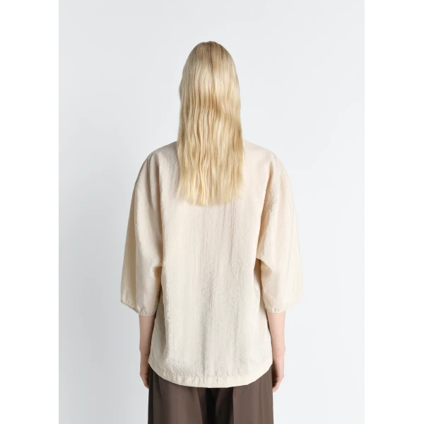 Lemaire Soft Collar Top in Dry Silk, view 2