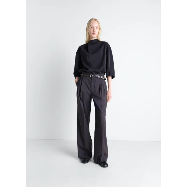 Lemaire Soft Collar Top in Dry Silk, view 4