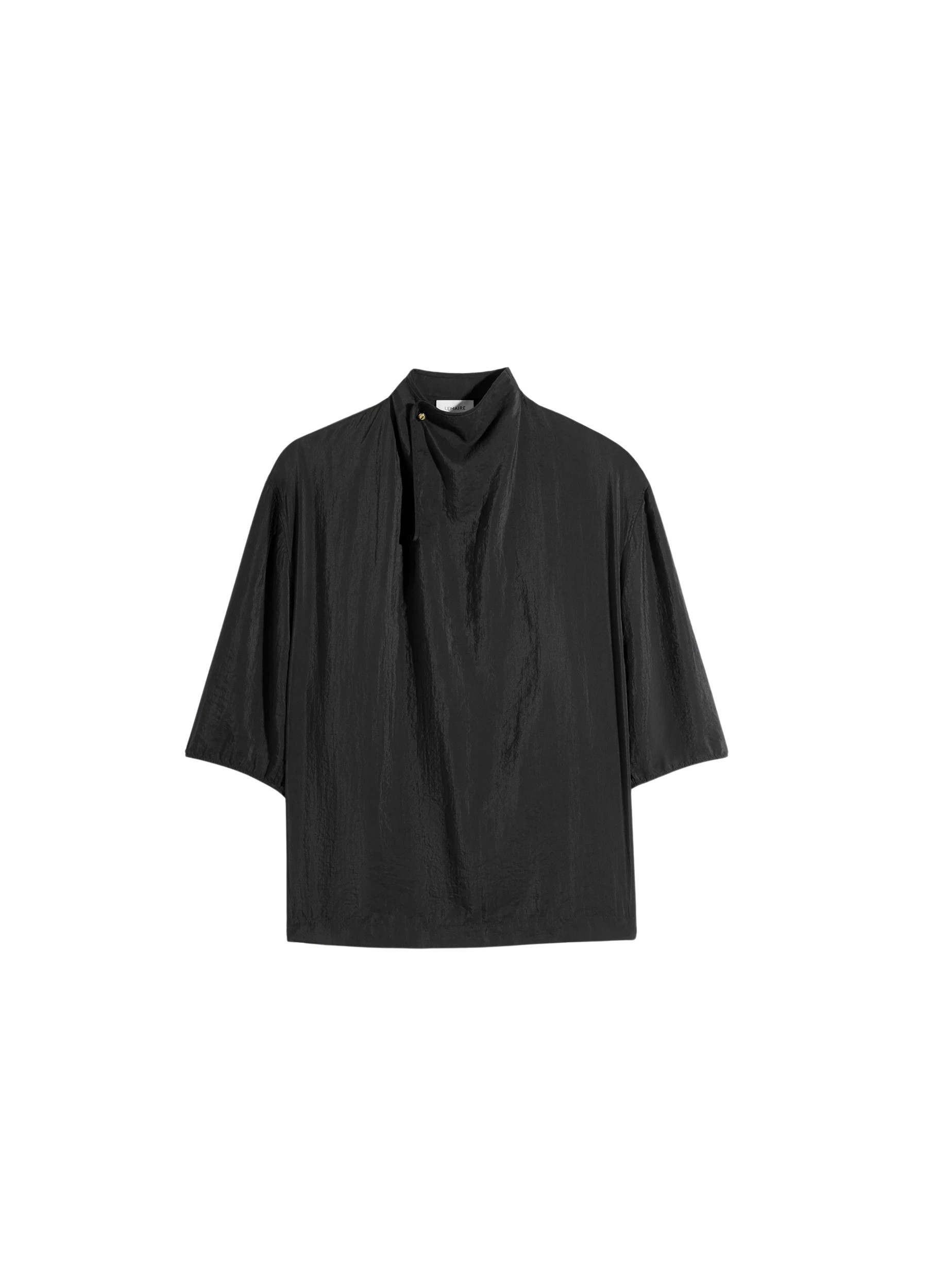 Lemaire Soft Collar Top in Dry Silk
