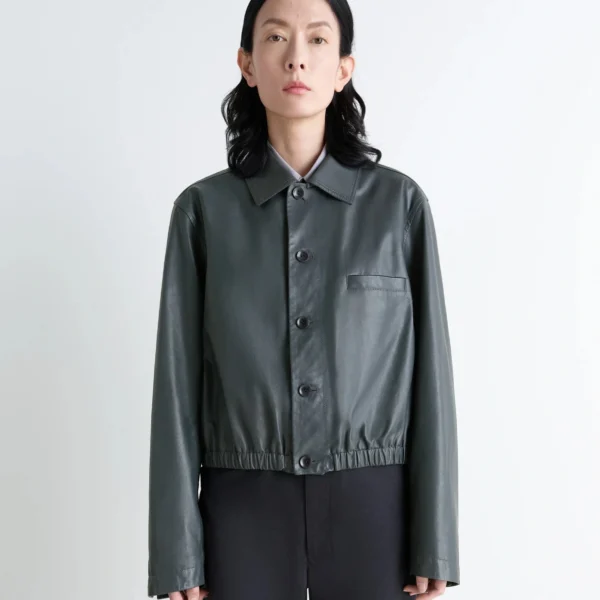 Lemaire Soft Leather Blouson - Jackets - Parisian Minimalist Luxury at Coveti