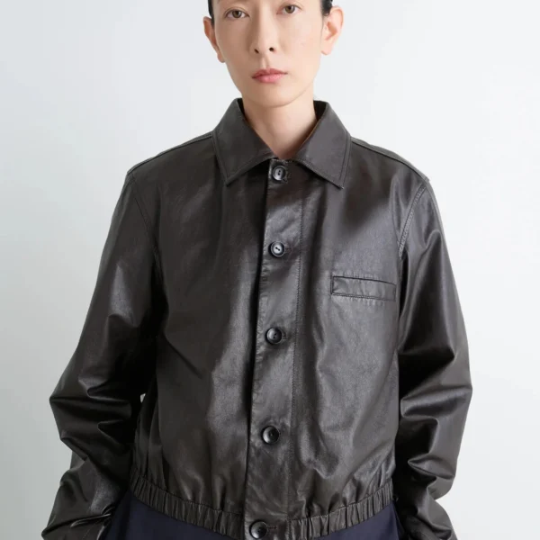 Lemaire Soft Leather Blouson - Jackets - Parisian Minimalist Luxury at Coveti