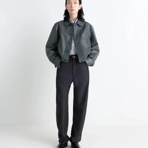 Lemaire Soft Leather Blouson - Jackets - Parisian Minimalist Luxury at Coveti