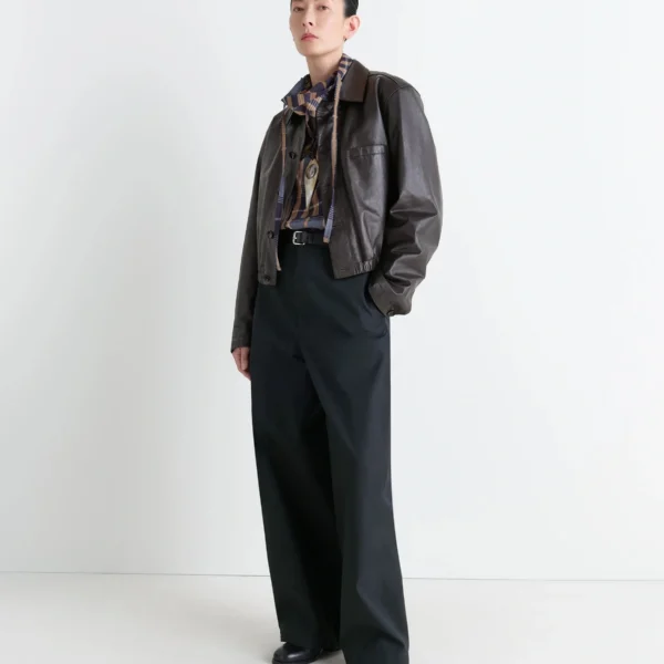 Lemaire Soft Leather Blouson - Jackets - Parisian Minimalist Luxury at Coveti