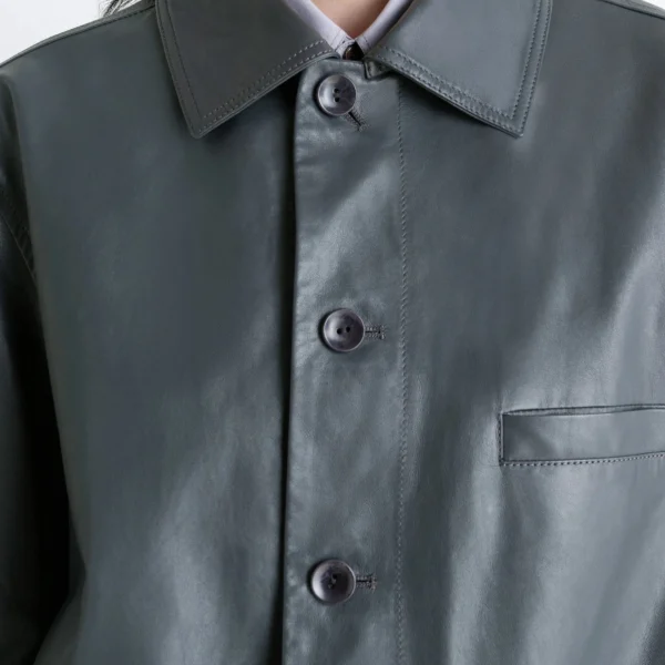 Lemaire Soft Leather Blouson - Jackets - Parisian Minimalist Luxury at Coveti