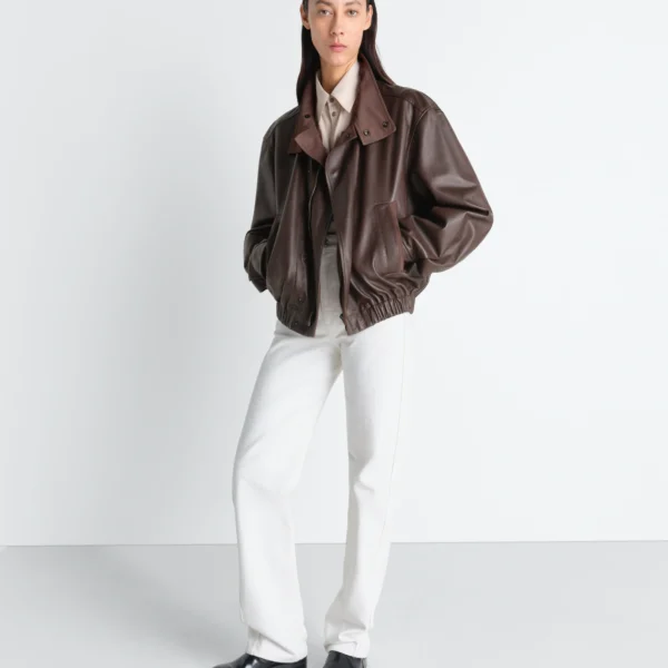 Lemaire Soft Leather Blouson in Leather - Jackets - Parisian Minimalist Luxury at Coveti