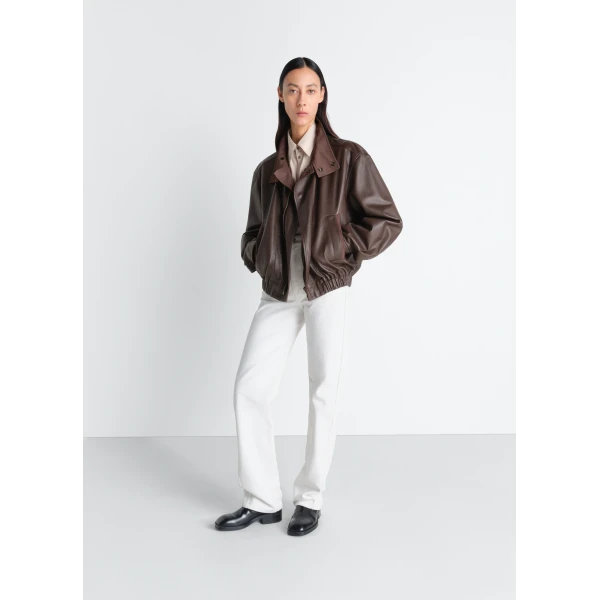 Lemaire Soft Leather Blouson in Leather Jacket, view 4