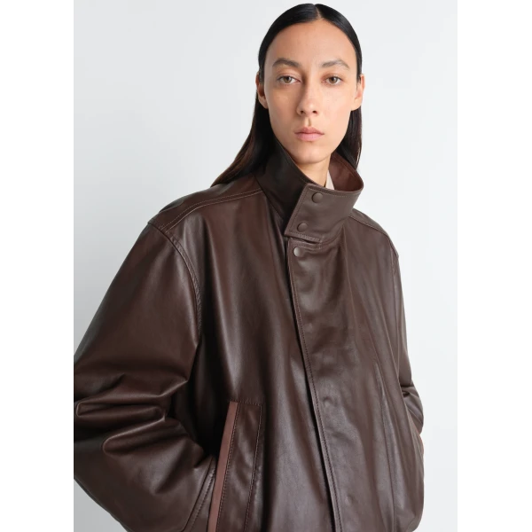 Lemaire Soft Leather Blouson in Leather Jacket, view 5