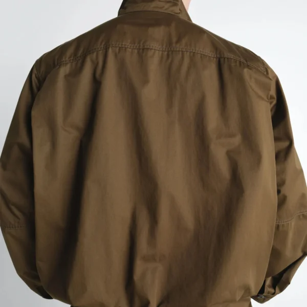 Lemaire Soft Pleated Blouson in Cotton Satin - Jackets - Parisian Minimalist Luxury at Coveti