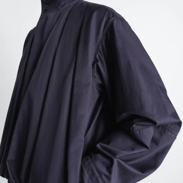 Lemaire Soft Pleated Blouson in Cotton Satin - Jackets - Parisian Minimalist Luxury at Coveti