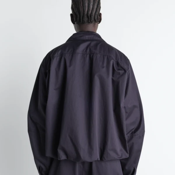 Lemaire Soft Pleated Blouson in Cotton Satin - Jackets - Parisian Minimalist Luxury at Coveti