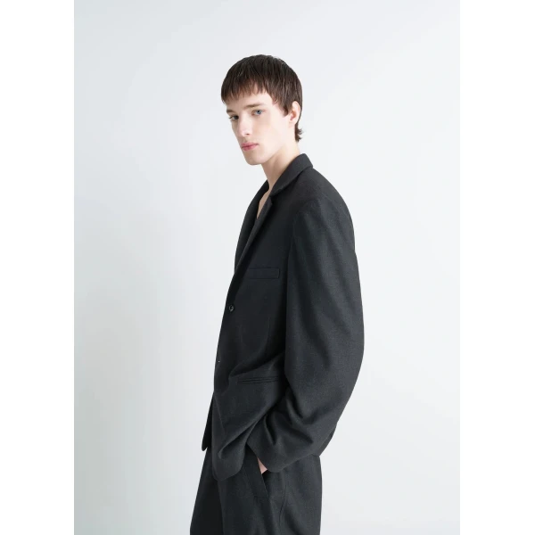 Lemaire Soft Single Breasted Jacket in Cashmere, view 7