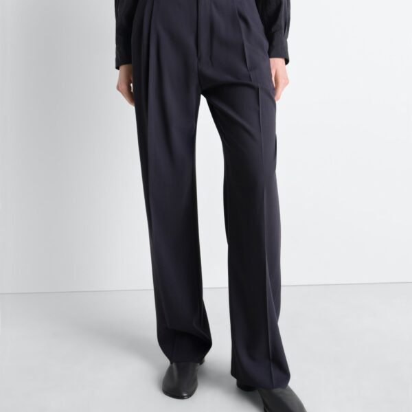 Lemaire Soft Tailored Pants in Wool Crepe - Pants - Parisian Minimalist Luxury at Coveti