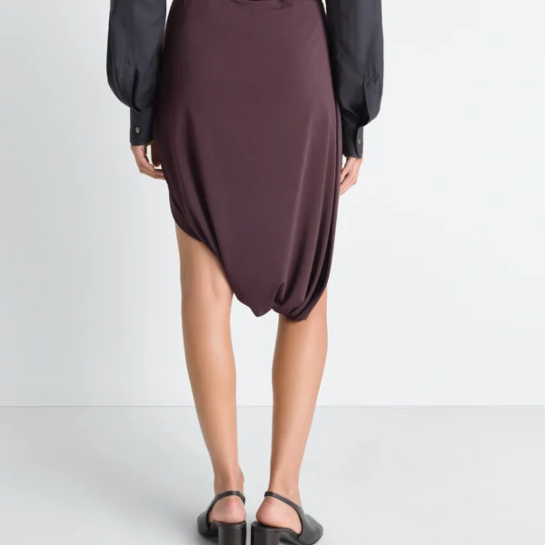 Lemaire Soft Wrap Skirt in Viscose Crepe Jersey - Skirts - Parisian Minimalist Luxury at Coveti