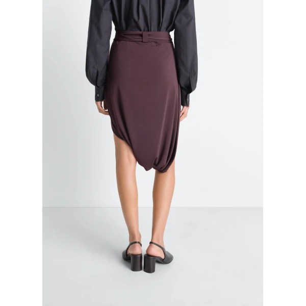Lemaire Soft Wrap Skirt in Viscose Crepe Jersey, view 2