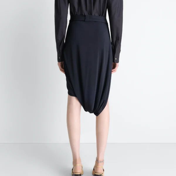 Lemaire Soft Wrap Skirt in Viscose Crepe Jersey - Skirts - Parisian Minimalist Luxury at Coveti