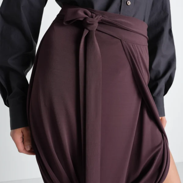 Lemaire Soft Wrap Skirt in Viscose Crepe Jersey - Skirts - Parisian Minimalist Luxury at Coveti