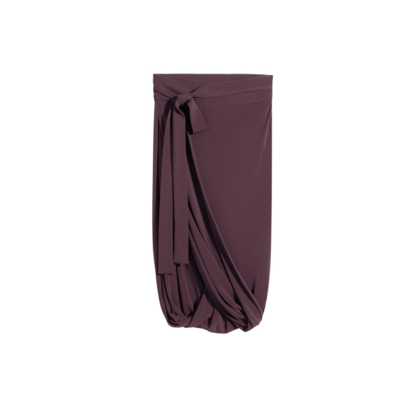 Lemaire Soft Wrap Skirt in Viscose Crepe Jersey - Skirts - Parisian Minimalist Luxury at Coveti