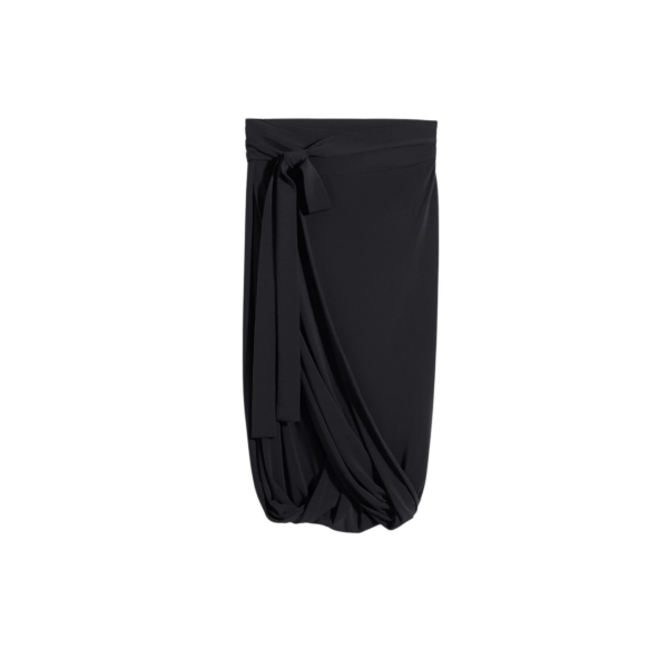 Lemaire Soft Wrap Skirt in Viscose Crepe Jersey - Skirts - Parisian Minimalist Luxury at Coveti